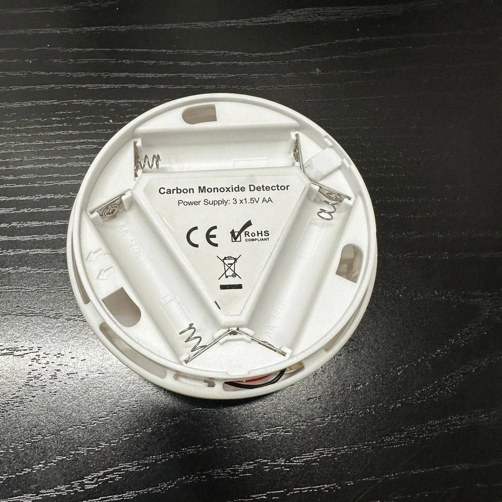 Carbon Monoxide Detector Battery Powered with LCD Display & Sound Alarm for Home